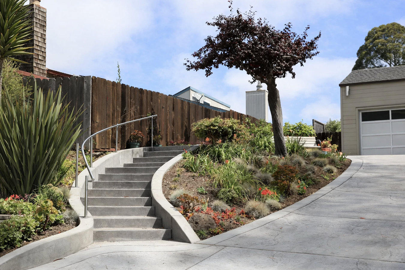 Concrete steps construction